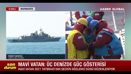 Üç denizde güç gösterisi!