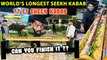 Making Of The WORLD's Longest Seekh Kebab - Eating Challenge Are You READY !! | DAN JR VLOGS
