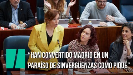 Mónica García: "Ustedes han convertido Madrid en un paraíso de sinvergüenzas como él (Piqué)”