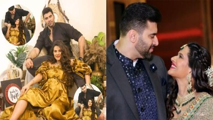 Kratika Sengar ने पति Nikitan के साथ किया बेबी बम्प फ्लॉन्ट, देखे वीडियो | FilmiBeat