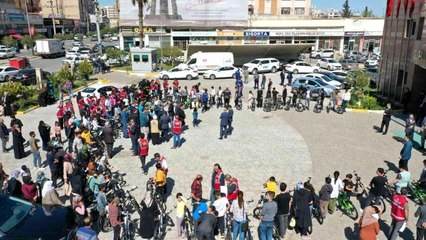 Şanlıurfa'da yetim çocukların bisiklet sevinci