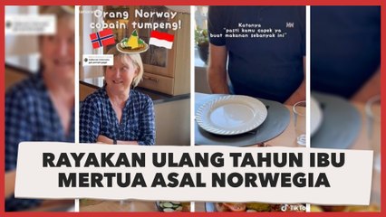 Rayakan Ulang Tahun Ibu Mertua Asal Norwegia, Wanita Ini Masak Nasi Tumpeng Spesial