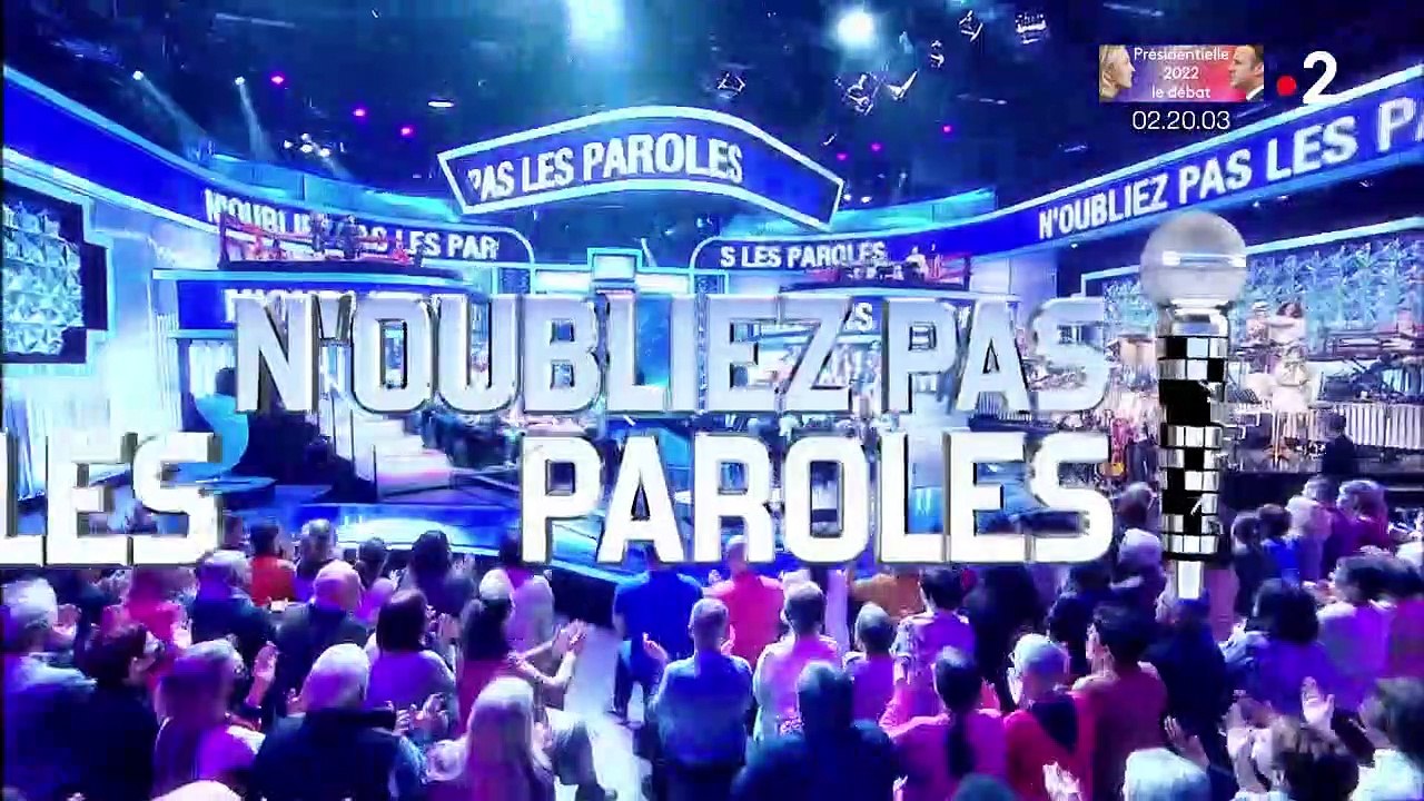 Kristofer, Maestro de "N'oubliez pas les paroles" sur France 2.