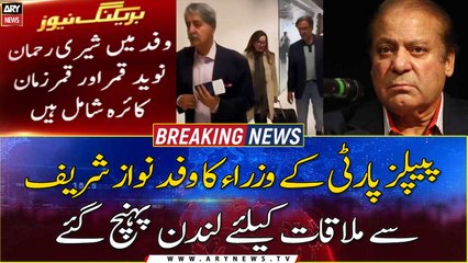 PPP delegation reaches London for talks with Nawaz Sharif