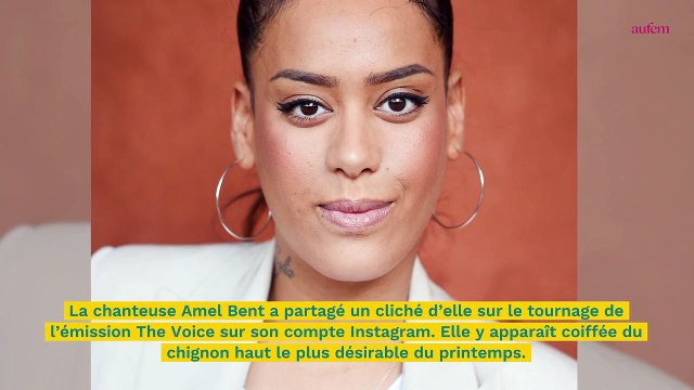 The Voice : Amel Bent, sublime avec le chignon bouclé le plus tendance du moment