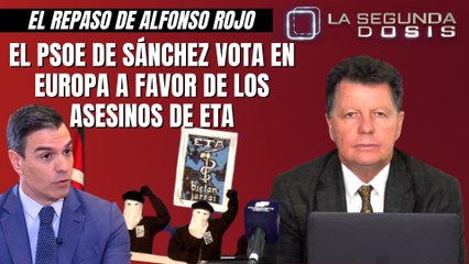 Alfonso Rojo: “El PSOE de Sánchez vota en Europa a favor de los asesinos de ETA”