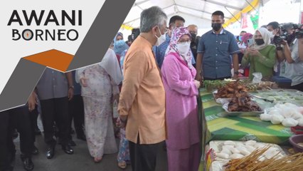 Kunjungan Diraja | Agong dan Permaisuri kunjungi Bazar Ramadan Satok