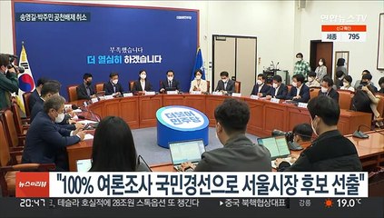 송영길·박주민 공천배제 취소…내홍 노출한 채 "100% 국민경선"