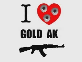 I love Gold AK47 - cod 4 frag