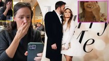 Why did Jennifer Garner panic when she saw Ben Affleck propose to Jennifer Lopez?