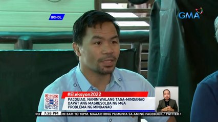 Pacquiao, naniniwalang taga-Mindanao dapat ang magresolba ng mga problema ng Mindanao | 24 Oras