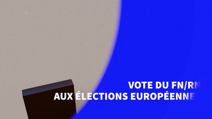 Vote du FN/RN aux élections européennes