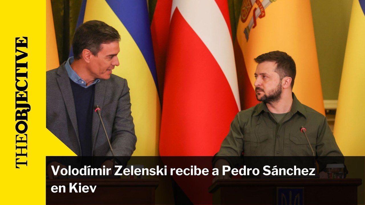 Volodímir Zelenski recibe a Pedro Sánchez  en Kiev