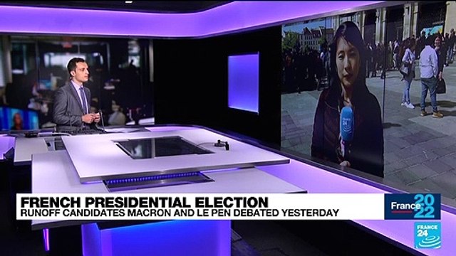 French presidential election: Emmanuel Macron in final push for votes