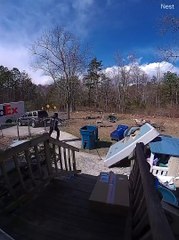 Small Dog Scares FedEx Man
