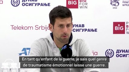 Wimbledon - Djokovic : "Les joueurs n'ont rien à voir avec la guerre"