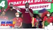 Mayor Sara Duterte, nagbasa ng placards sa campaign rally