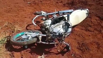 Motocicleta é encontrada abandonada na Av. Guaíra, em Cascavel