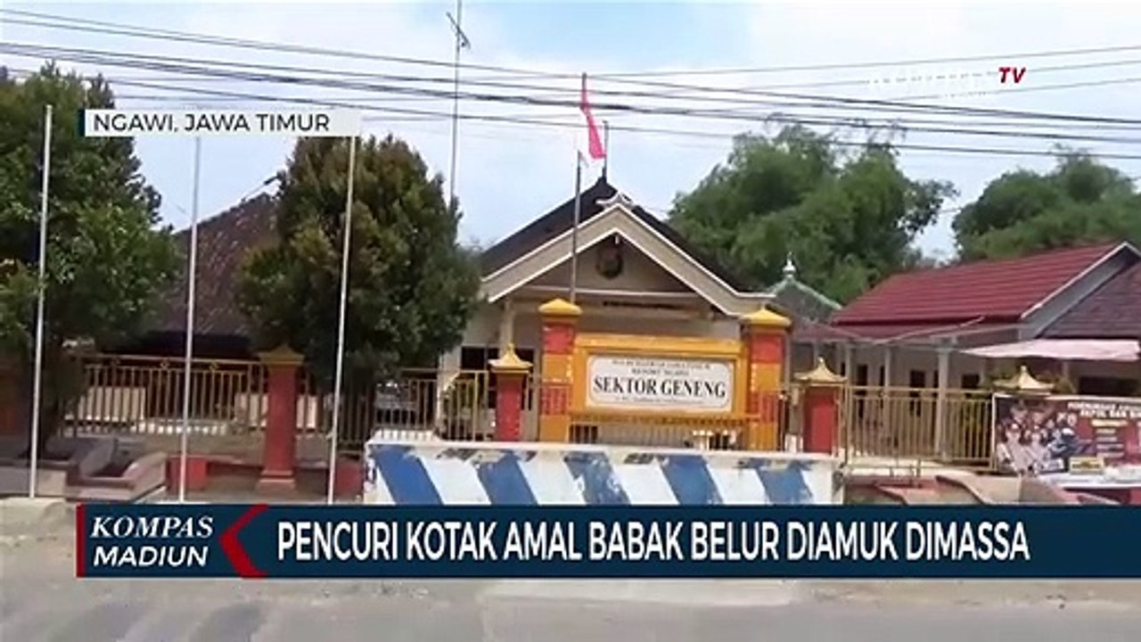 Pencuri Kotak Amal Babak Belur Diamuk Dimassa