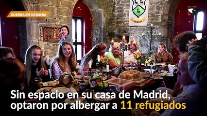 Refugiados ucranianos se instalan en un castillo medieval de Irlanda