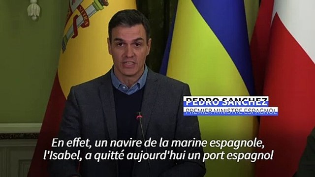 L'Espagne envoie 200 tonnes de matériel militaire supplémentaire à l'Ukraine (Sanchez)