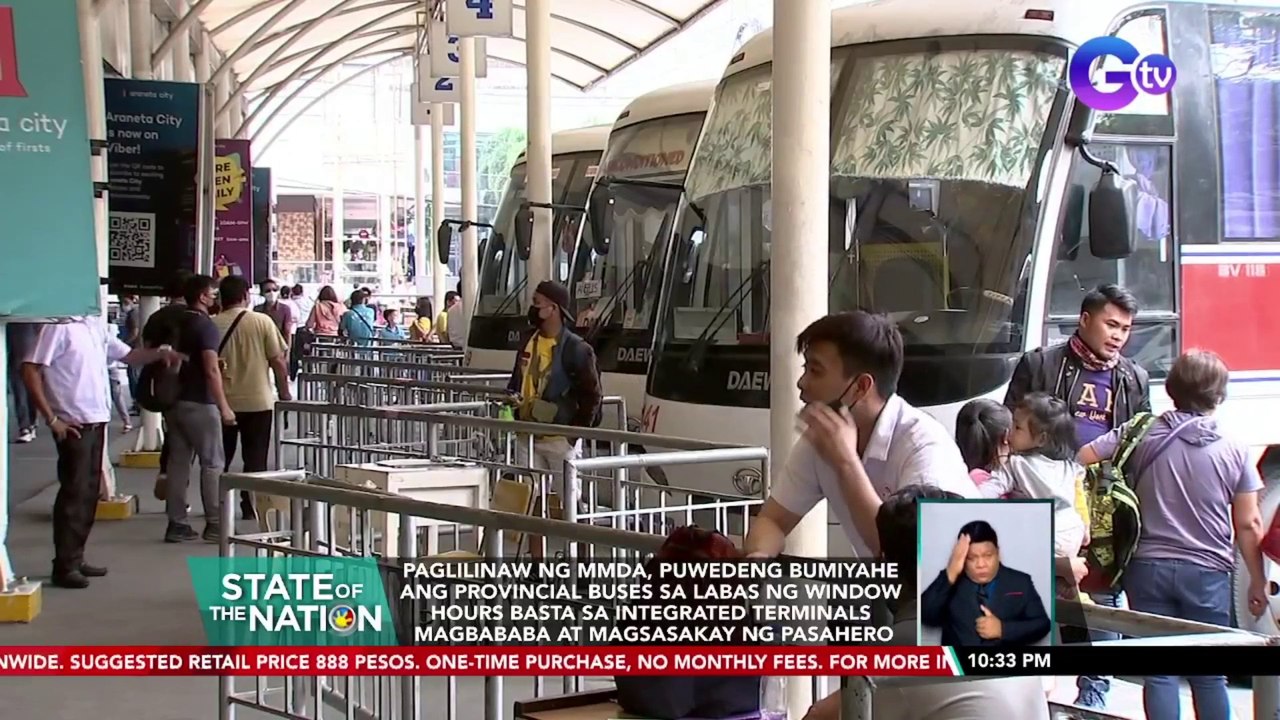 Paglilinaw ng MMDA, puwedeng bumiyahe ang provincial buses sa labas ng window hours basta sa integrated terminals magbababa at magsasakay ng pasahero | SONA