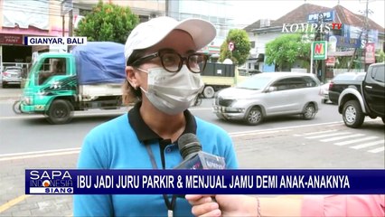 Demi Keluarga, Ibu Asal Gianyar Bali Bekerja sebagai Juru Parkir & Pembuat Jamu!