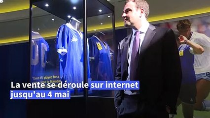 Le maillot de la "Main de Dieu" de Maradona mis aux enchères
