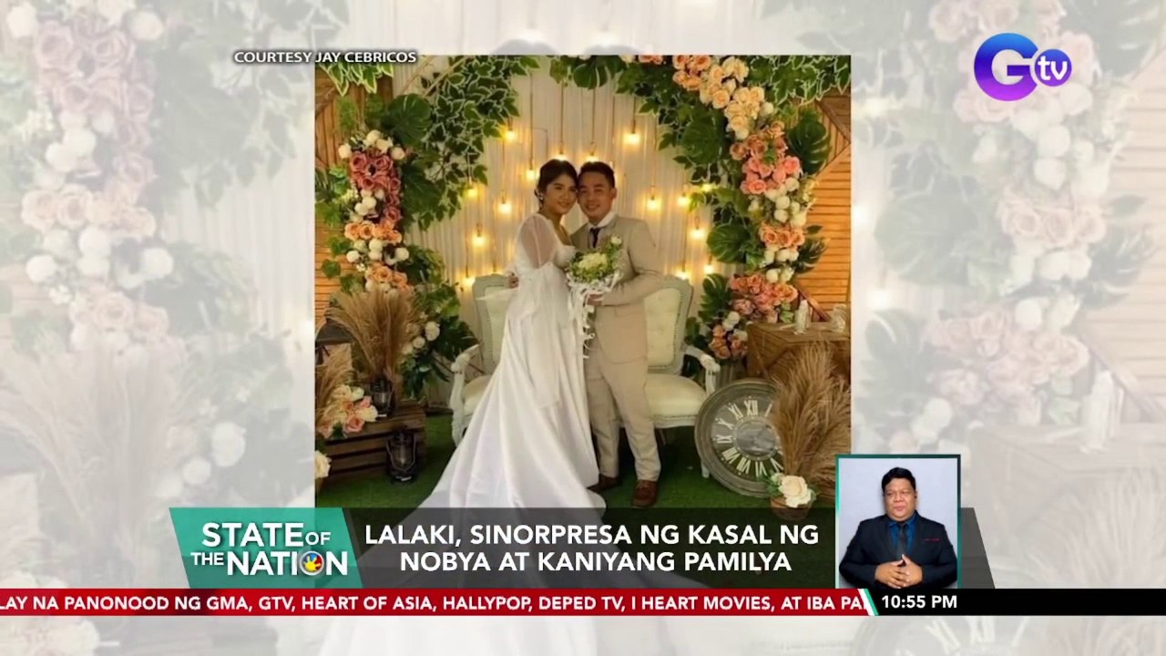 Lalaki, sinorpresa ng kasal ng nobya at kanyang pamilya | SONA