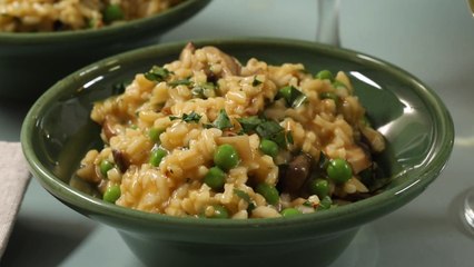 How to Make Mushroom and Pea Risotto