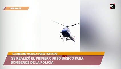 Se realizó el primer curso básico para bomberos de la Policía