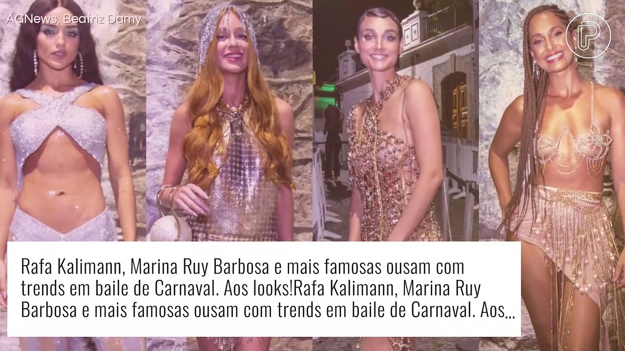 Rafa Kalimann, Marina Ruy Barbosa e mais famosas ousam com trends em baile de Carnaval. Aos looks!