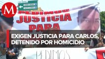 Familiares exigen liberación de preso frente a la suprema corte de justicia