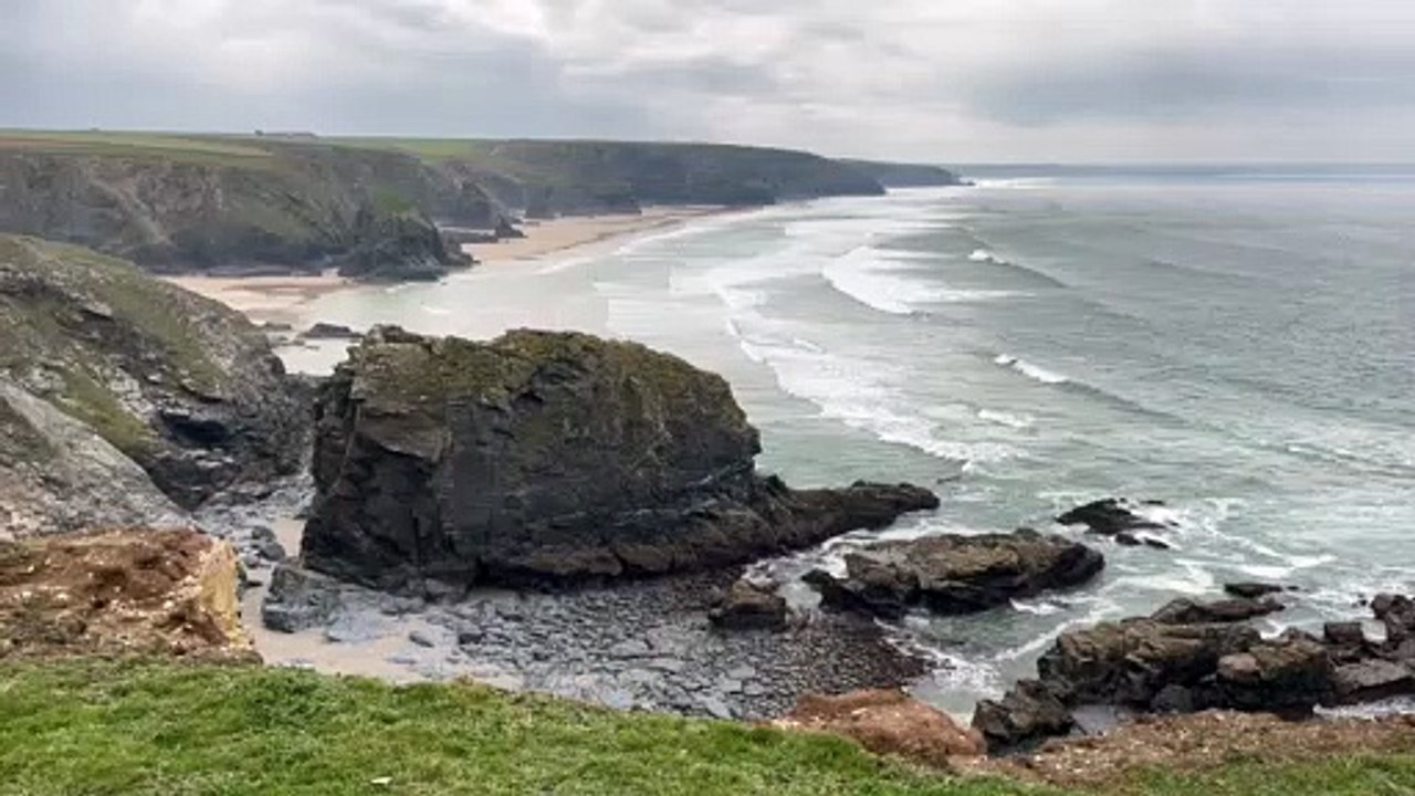 Carnewas Beach Cornwall UK