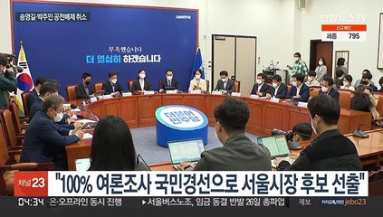 송영길·박주민 공천배제 취소…내홍 노출한 채 "100% 국민경선"