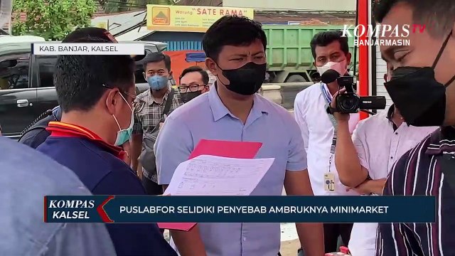Menguak Penyebab Minimarket Ambruk di Gambut, Tim Puslabfor Polri Lakukan Penyelidikan