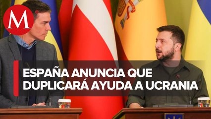 Presidente de España visita a Zelenski y le confirma que duplicará ayuda militar