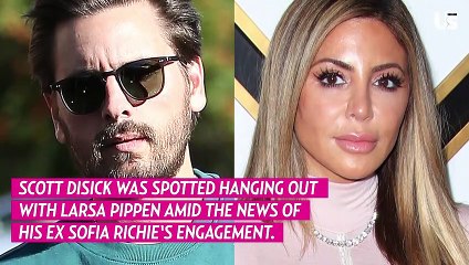 Scott Disick Lounges at the Pool With Larsa Pippen