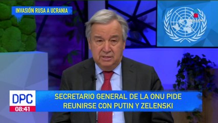 Secretario General de la ONU pide reunión con Putin y Zelenski