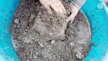 Giant Gritty Sand Cement Slabs Water Crumbles Paste Play Cr: Ghola ASMR