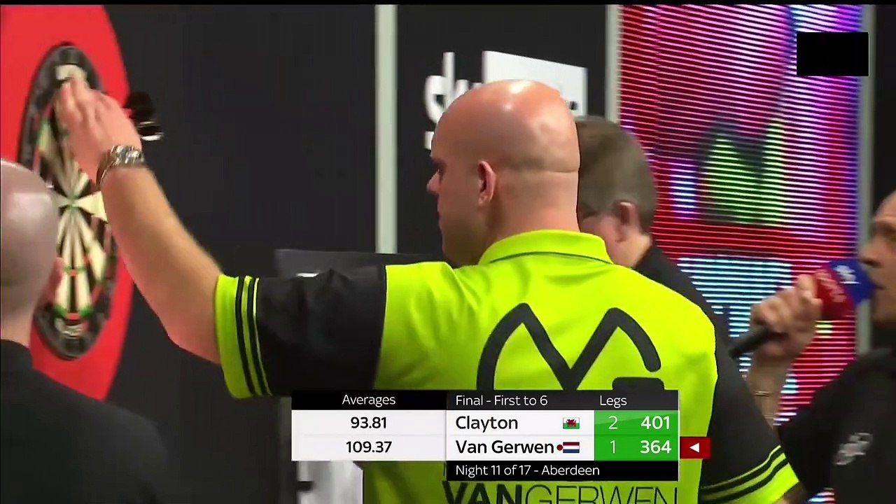 Michael van Gerwen vs Jonny Clayton | FINAL Night 11 | Premier League Darts 2022