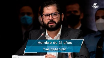 Hombre lanza piedra al presidente de Chile, Gabriel Boric, en su visita a Coquimbo