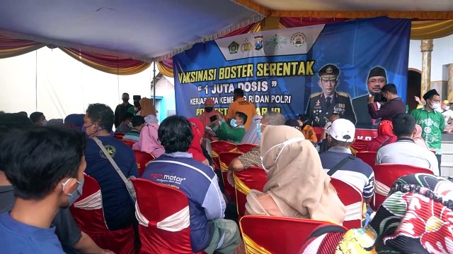 Kapolresta Sidoarjo Mengikuti 1 Juta Vaksinasi Booster Jelang Lebaran
