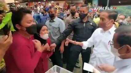 Tangis Histeris Pedagang di Bogor Adukan ke Jokowi, Pamannya Ditangkap Polisi karena Tolak Pungli