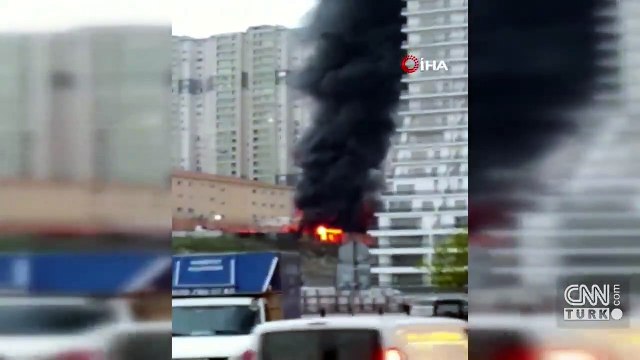 Geri dönüşüm alanında korkutan yangın