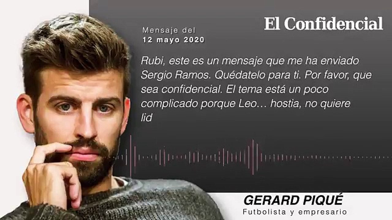 El audio en el que Gerard Piqué traiciona a Sergio Ramos / El Confidencial
