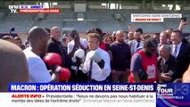 BFMTV : Emmanuel Macron boxe en Seine-Saint-Denis