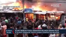 Jelang Berbuka Puasa, Kebakaran Melanda Asrama Polisi