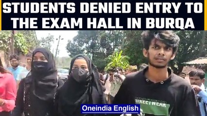 Tải video: Karnataka Hijab row front runners denied entry in the exam hall for wearing burqa | Oneindia News