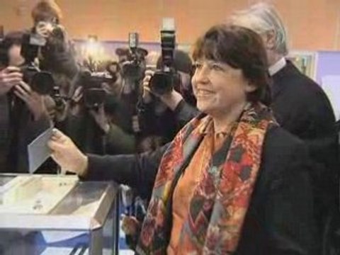 Lille - Le vote de Martine Aubry